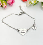 Great Grand Memaw Bracelet, Heart Charm Jewelry, Generational Family Gift, D613