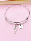Silver Question Mark Punctuation Bracelet, N6202B