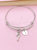 Silver Question Mark Punctuation Bracelet, N6202B