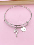 Silver Question Mark Punctuation Bracelet, N6202B