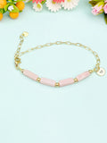Natural Pink Opal Bracelet Gemstone Jewelry N4020