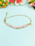 Natural Pink Opal Bracelet Gemstone Jewelry N4020