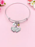 Silver Gingko Leaf Charm Bracelet, N1943B