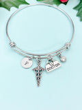 Doctor Briefcase Medical Caduceus Bracelet – Healthcare Professional Gift Jewelry, N4965