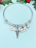 Doctor Briefcase Medical Caduceus Bracelet – Healthcare Professional Gift Jewelry, N4965