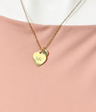 Titi Heart Charm Necklace – Dainty Heart Pendant Gift Jewelry, D533