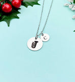 Tuba Charm Necklace, Stainless Steel Musician Necklace, D499