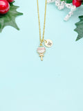Enamel Lollipop Necklace – 18k Gold Plated Charm, Initial Pendant