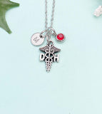 Dental Hygienist DH Caduceus Necklace – Dental Hygienist Gift Jewelry, N197