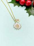 Daisy Necklace – Dainty Flower Pendant Spring Floral Gift Jewelry, N4102