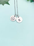 Silver Basketball Necklace, D233