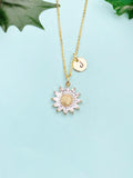Daisy Necklace – Dainty Flower Pendant Spring Floral Gift Jewelry, N4102