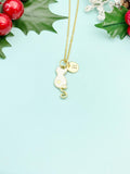 Gold White Cat Charm Necklace – Cute Cat Pendant Pet Lover Gift Jewelry, N5506