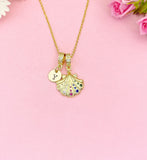 18K Gold Plated Scallop Seashell Gold Necklace, Ocean Beach Sea Life Lover Gift, N6946