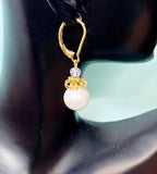 Shell Pearl Charms Earrings, N6968