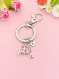Plumber Keychain, Silver Wrench Faucet Charm, N6969K