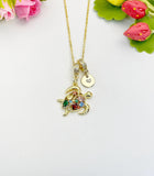 Sea Turtle Necklace, 18K Gold Plated, Ocean Gift for Her, N6982