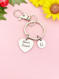 Bonus Parent Silver Heart Keychain – Meaningful Gift for Loved Ones, D618
