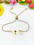 Cosmos Flower Gold Bracelet – Dainty Floral Jewelry for Women, N623