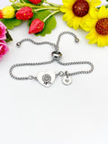 Sunflower Silver or Gold Bracelet – Dainty Floral Jewelry for Women, N624