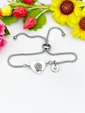 Sunflower Silver or Gold Bracelet – Dainty Floral Jewelry for Women, N624