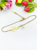 Anchor Gold Bracelet – Dainty Nautical Charm Bracelet Ocean Lover Gift Jewelry, N6906