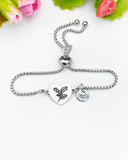 Holy Flower Silver or Gold Bracelet – Dainty Floral Faith Symbol Gift Jewelry, N625