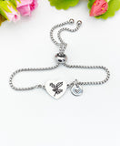 Holy Flower Silver or Gold Bracelet – Dainty Floral Faith Symbol Gift Jewelry, N625