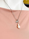 Silver Freshwater Pearl Pendant Necklace for Women, N6731S