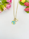 Gold Water Polo Pendant Necklace – Dainty Sports Charm Gift Jewelry, N6916