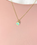 Gold Water Polo Pendant Necklace – Dainty Sports Charm Gift Jewelry, N6916