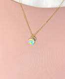 Gold Water Polo Pendant Necklace – Dainty Sports Charm Gift Jewelry, N6916