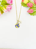 Gold Volleyball Pendant Necklace – Dainty Sports Charm Gift Jewelry, N6917