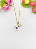 Gold Soccer Pendant Necklace – Dainty Sports Charm Gift Jewelry, N6918