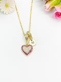 18K Gold Plated Heart Pendant Gold Necklace – Girlfriend, Mother's Day, Wife, Anniversary, Romantics Gift, N6925