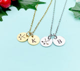 Gold Golf Necklace, Keychain and Bracelet Optional, Golf Gifts, Golf Team Gifts, Golf Jewelry, D245