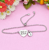 Silver Mother of the Bride Bracelet, D585S