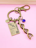 Bronze DNA Love letter Envelope Postcard Charm Keychain, N4669M
