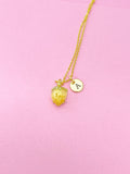 Wildflower Gold Necklace, Yellow Flower Jewelry, N4872Y