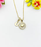 Gold Heart Pendant Necklace, Dainty Minimalist Jewelry Personalized Gift for Her, N7030