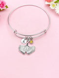 Silver Gingko Leaf Charm Bracelet, N1943B