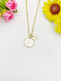 18K Gold Plated Cross Enamel Pendant Necklace, Personalized Faith Gift, N7043