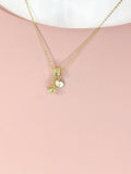 18K Gold Plated Merkaba Star Cubic Zirconia Pendant Necklace Personalized Spiritual Gift, N7044
