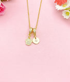 Gold Tiny Paw Cubic Zirconia Charm Necklace – Dainty Pet Lover Gift Jewelry, N6875