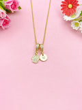 Gold Tiny Paw Cubic Zirconia Charm Necklace – Dainty Pet Lover Gift Jewelry, N6875