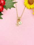 Tiny Star Cubic Zirconia Pendant Necklace 18K Gold Plate, N7047