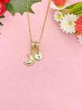 Celestial Moon with Star Necklace, N7048