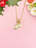 Celestial Moon with Star Necklace, N7048