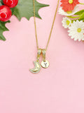 Celestial Moon with Star Necklace, N7048