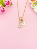 Star of David Necklace Real 14K Gold Plated, N7051